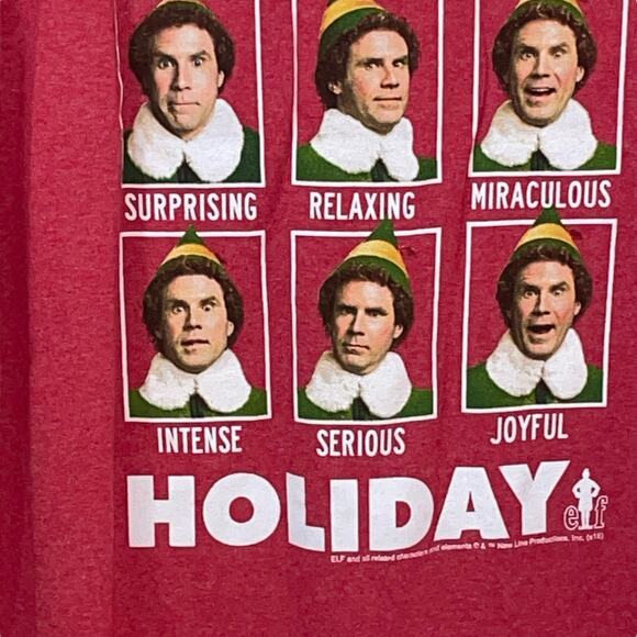 Vintage Elf Mens T-Shirt XXL Have a Holiday Will Ferrell 2003 Christmas Emotions - Picture 9 of 9